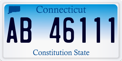 CT license plate AB46111