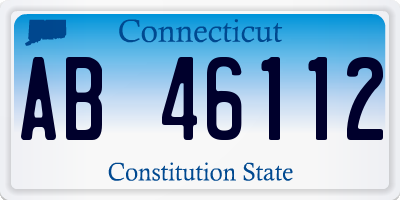 CT license plate AB46112