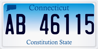 CT license plate AB46115