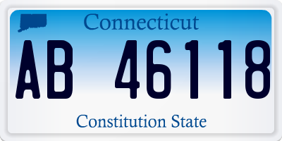 CT license plate AB46118