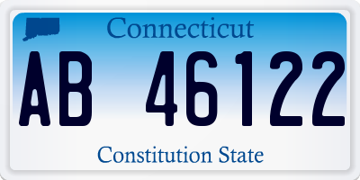 CT license plate AB46122