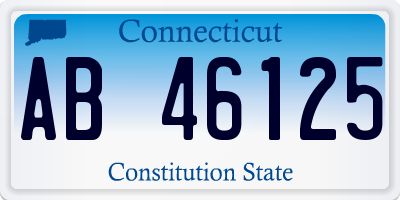 CT license plate AB46125