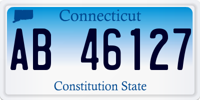 CT license plate AB46127