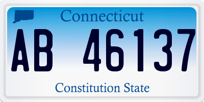 CT license plate AB46137