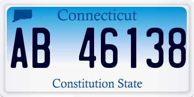 CT license plate AB46138