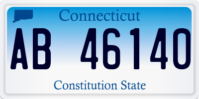 CT license plate AB46140