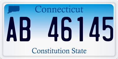 CT license plate AB46145