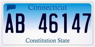 CT license plate AB46147