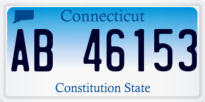 CT license plate AB46153