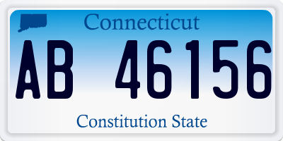 CT license plate AB46156