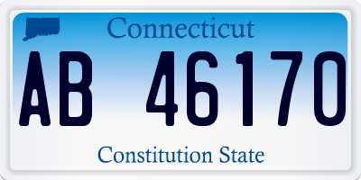 CT license plate AB46170