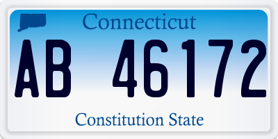 CT license plate AB46172