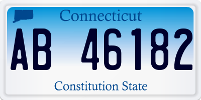 CT license plate AB46182