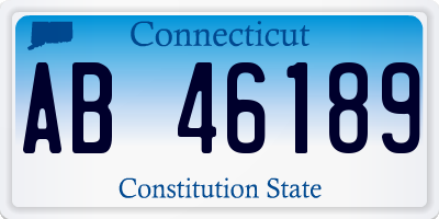 CT license plate AB46189