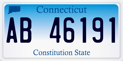 CT license plate AB46191