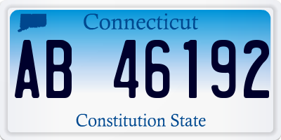 CT license plate AB46192