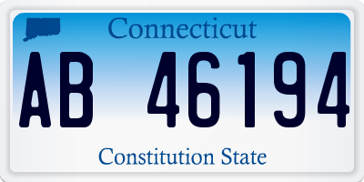 CT license plate AB46194