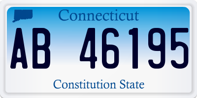 CT license plate AB46195