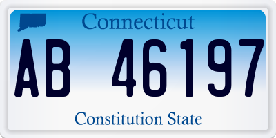 CT license plate AB46197