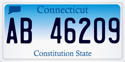 CT license plate AB46209