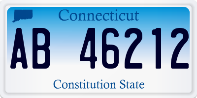 CT license plate AB46212