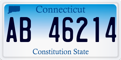 CT license plate AB46214