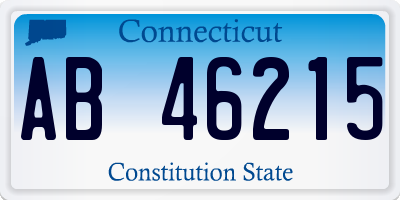 CT license plate AB46215