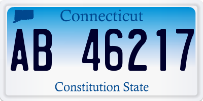 CT license plate AB46217