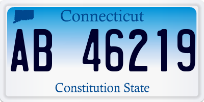 CT license plate AB46219