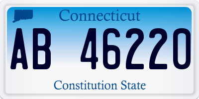 CT license plate AB46220