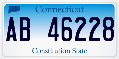 CT license plate AB46228