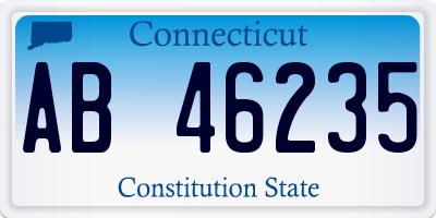 CT license plate AB46235