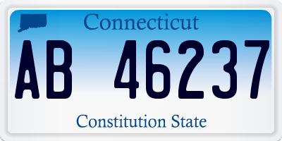 CT license plate AB46237