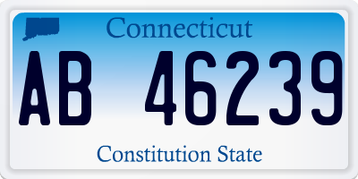 CT license plate AB46239