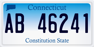 CT license plate AB46241