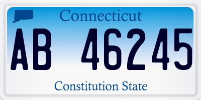 CT license plate AB46245