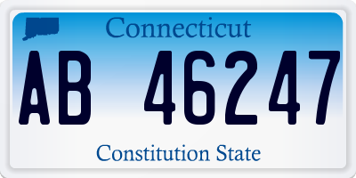 CT license plate AB46247