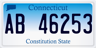 CT license plate AB46253