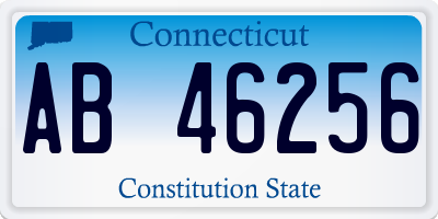 CT license plate AB46256