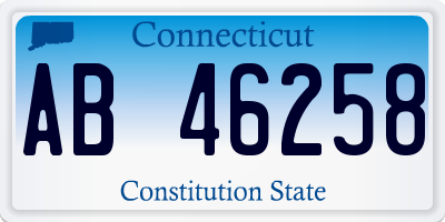 CT license plate AB46258