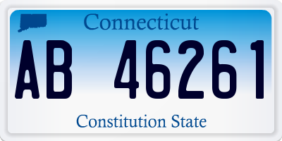 CT license plate AB46261