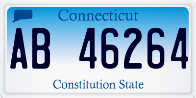 CT license plate AB46264