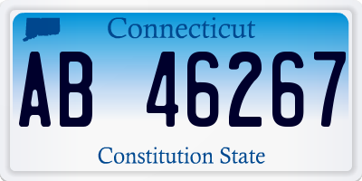 CT license plate AB46267