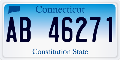 CT license plate AB46271