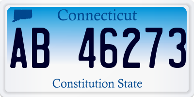 CT license plate AB46273