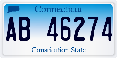 CT license plate AB46274