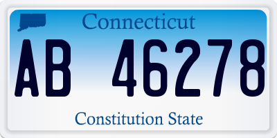 CT license plate AB46278