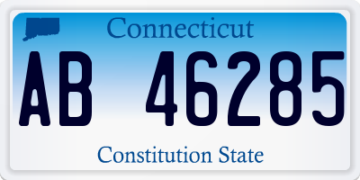 CT license plate AB46285