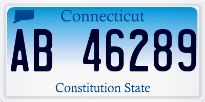 CT license plate AB46289