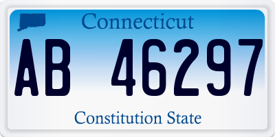 CT license plate AB46297